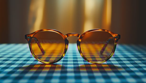 Shiny sunglasses shade eyes in summer sunlight reflection generated by AI photo