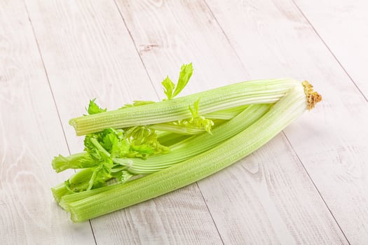 Vegan cuisine - raw celery stem photo
