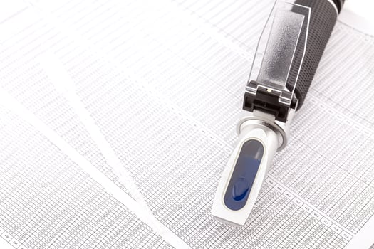 Optical refractometer for measuring grape sugar photo