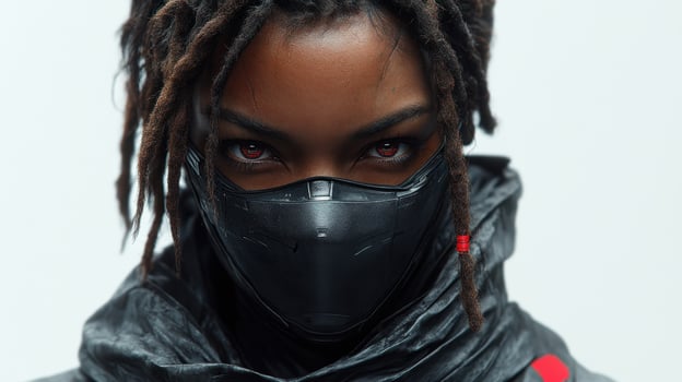 The warrior exudes strength and determination, prepared for an epic confrontation photo