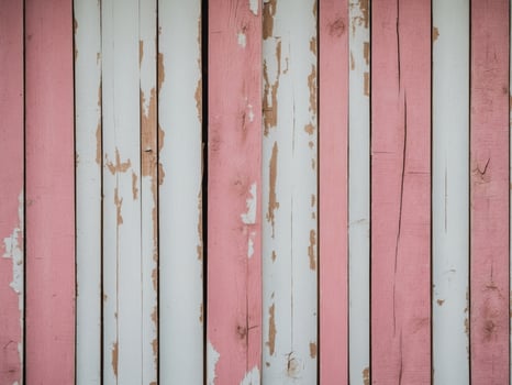 A close up of a pink and white painted wall photo