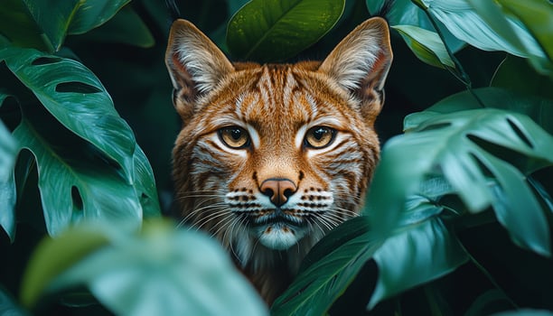 Bengal tiger staring, beauty in nature, majestic portrait generated by AI photo
