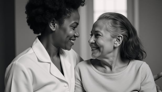 Nursing Assistant Daughter to an Elderly Black Woman photo