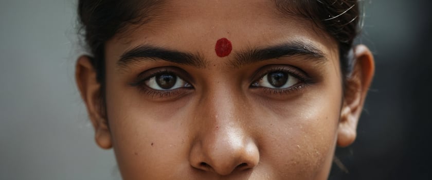 A close up of a young indian woman photo