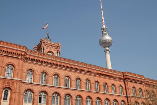 townhalll and tower in berlin photo