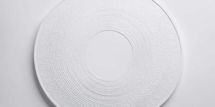 White Circular Embossed Design Abstract Background photo