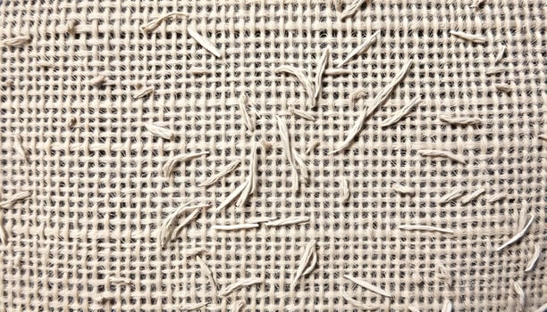 Detailed Jute Fabric Texture with Coarse Fibers photo