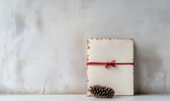 Concept of warmth and coziness, as the pine cone photo