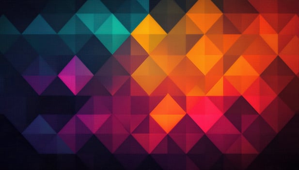 Abstract background with colorful geometric shapes. Concept of modern, vibrant, digital art. photo