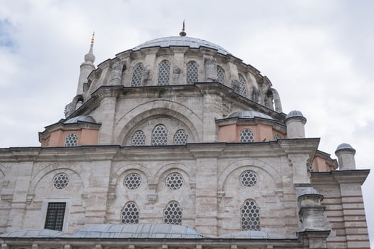 Architectural details of a mosque in Istanbul. photo
