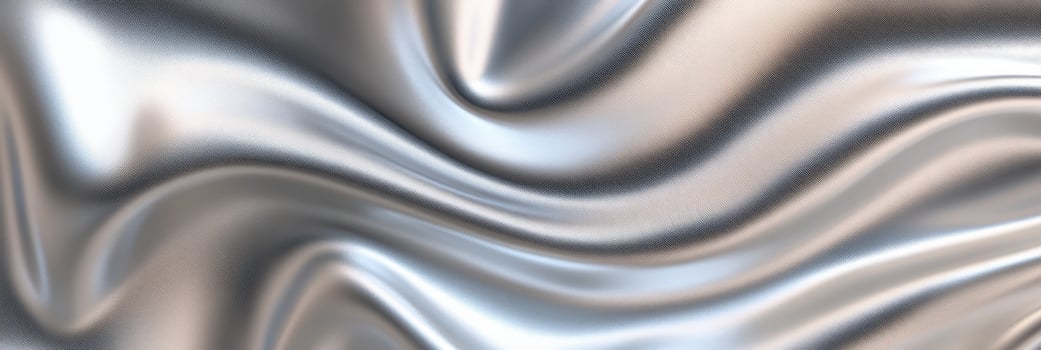 A contemporary design with a metallic wave motif and smooth grey textures that create a futuristic and elegant look, suitable for various backgrounds, offering versatility and style photo