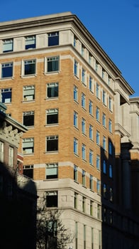 The Washington DC city view with the old architectures in autumn photo