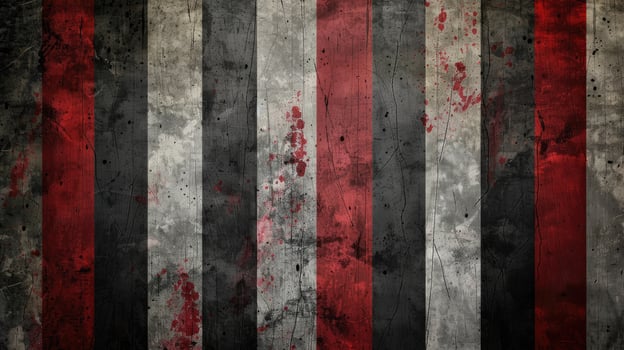 Dark red and grey grunge stripes abstract banner design photo