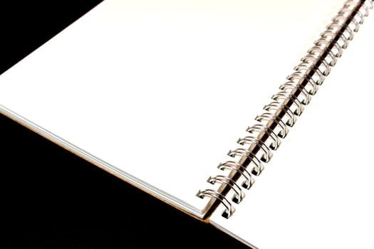 White paper page of Note Book photo