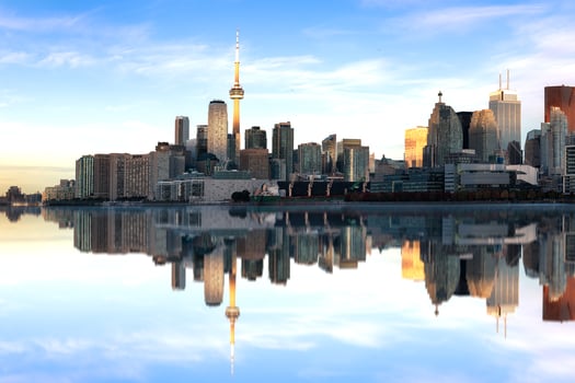 Toronto skyline at the morning photo