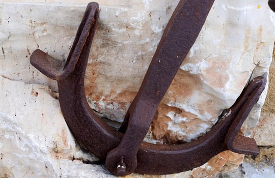 Old and rusty metal products. photo