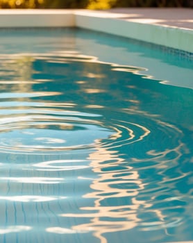 A pool with water ripples on the surface photo