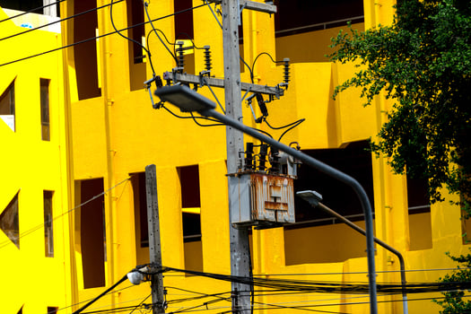A yellow building photo
