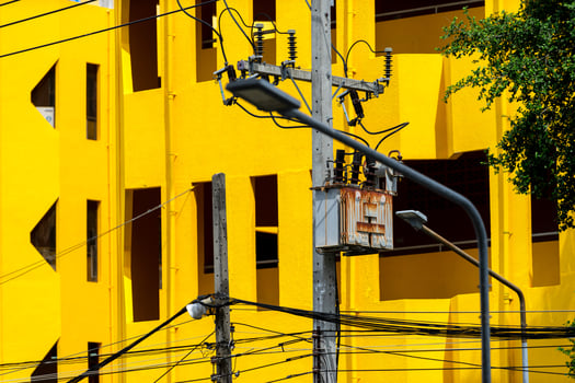 A yellow building photo