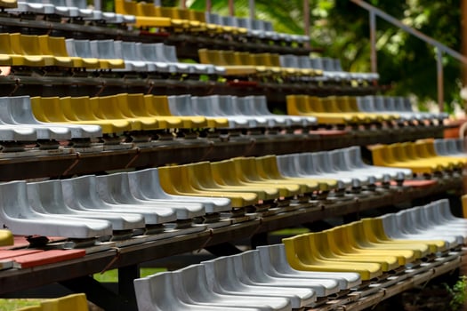 A row of seats photo