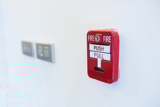 Fire Alarm near door fire photo