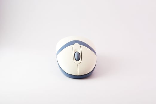 Mouse computer in studio light photo