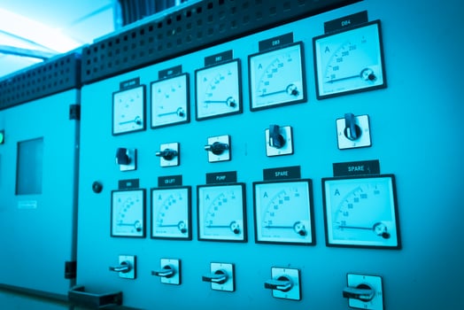 Dials meter Power Station in electric room photo