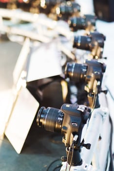 Camera set bullet shot technic group photo