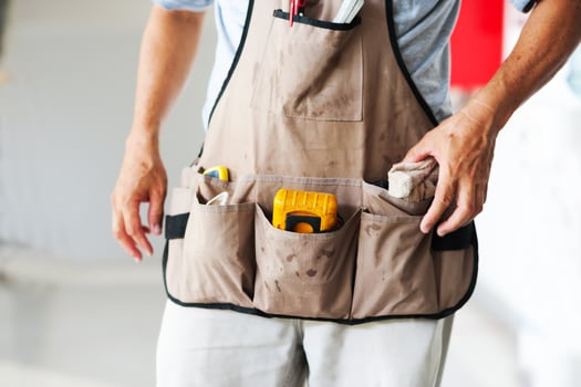 Tool in pocket in soft light photo