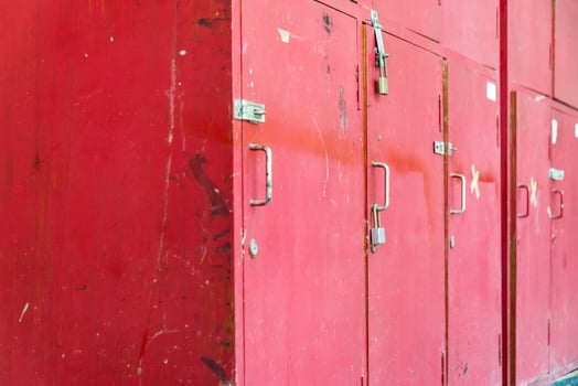 Dirty Locker in soft light photo