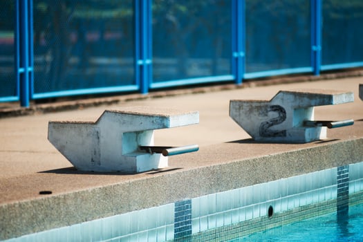 Swimming Pool with stair photo