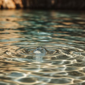 Ripples on the Surface of Clear Water photo