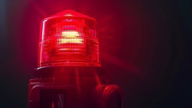 red light on a dark background photo