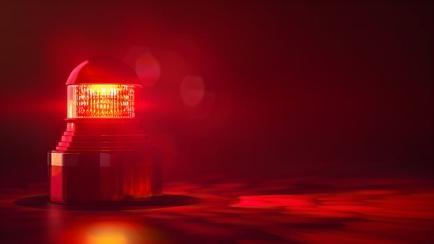 red light on a dark background photo
