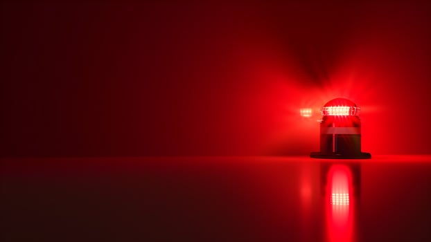 Emergency light on wall photo
