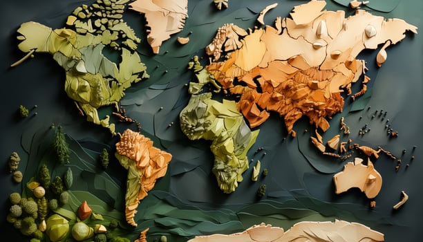 World map - abstract background photo
