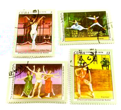 cuba post stamps photo