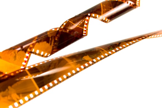 two films on white photo