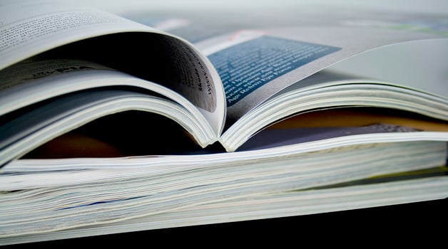 stack of magazines photo
