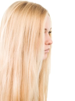 beautiful blond girl photo