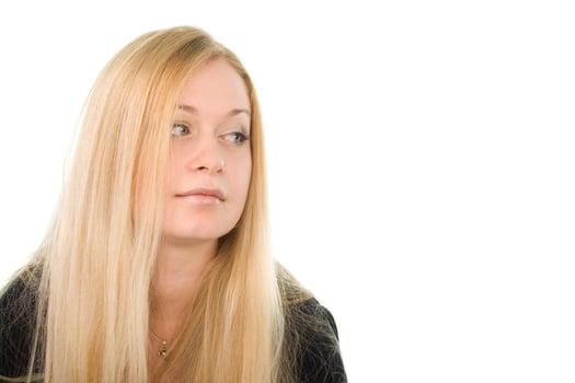 smiling blonde portrait photo