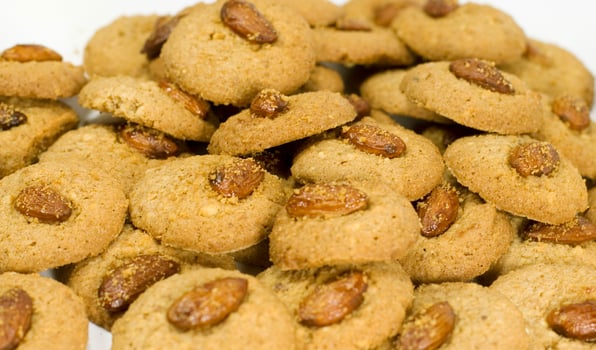 oatmeal cookies with almond photo