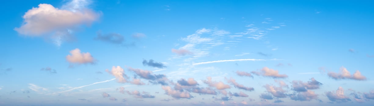 Panoramic sky on a sunny day. photo