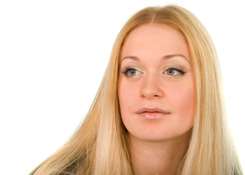 pretty blond woman photo
