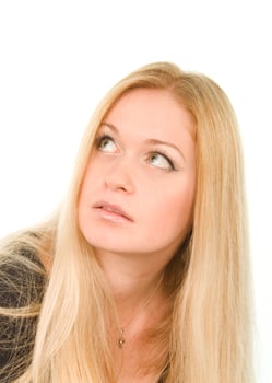 pretty blond woman photo