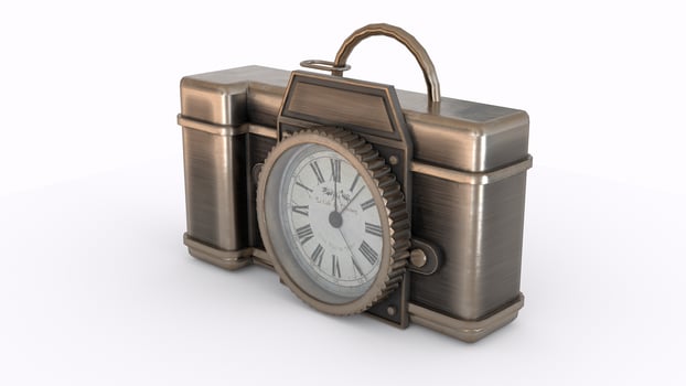 pocket watch with white background photo