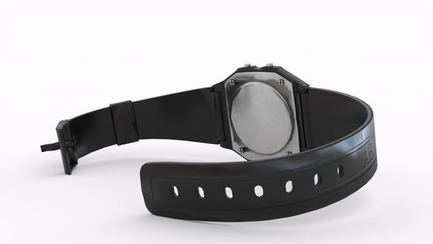 survival watch with white background photo