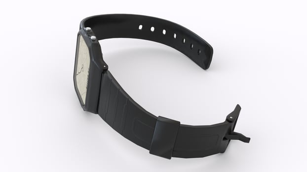 survival watch with white background photo