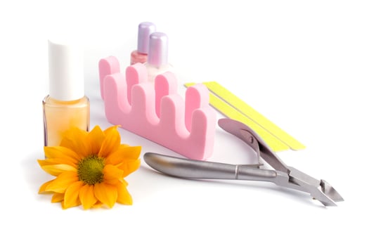 pedicure beauty set photo