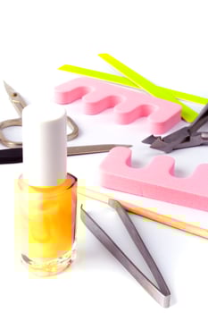 pedicure beauty set photo